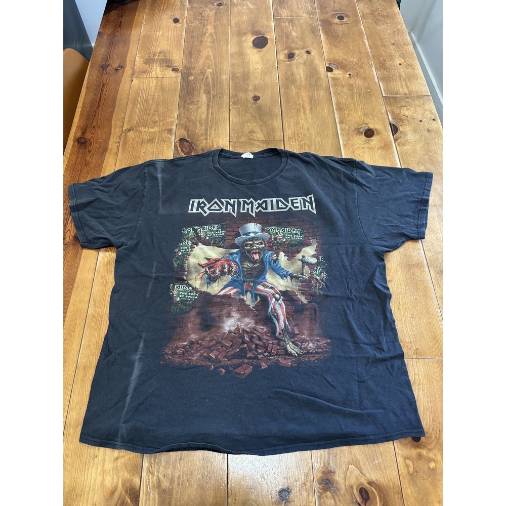 Vintage Iron Maiden The Book Of Souls USA Tour 2016 T-Shirt Men's 2XL Delta Pro